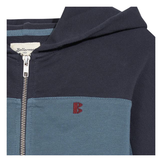 Fazol Zip-Up Sweatshirt Blau