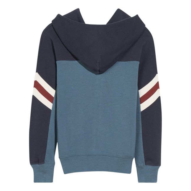 Fazol Zip-Up Sweatshirt Blue