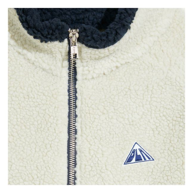 Almo Zip-Up Polar Fleece Sweatshirt Crudo