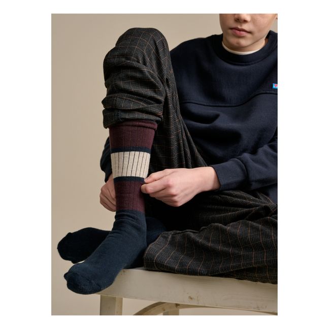 Fiqo Socks | Navy blue