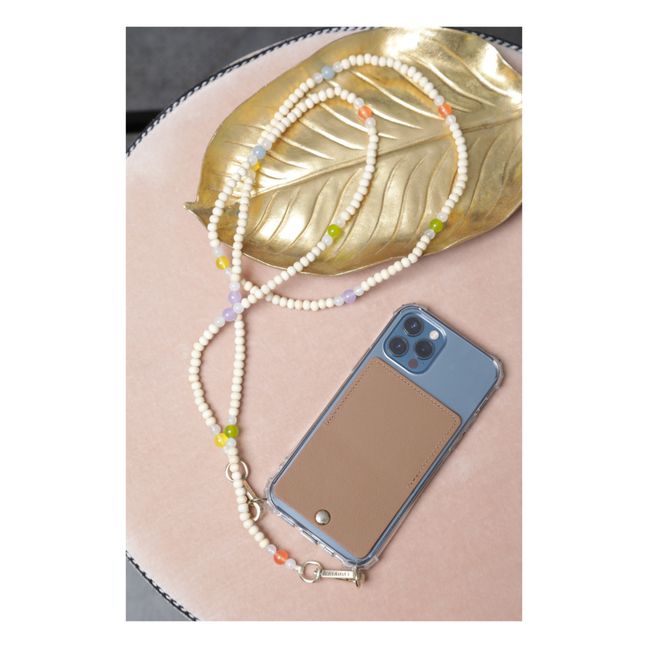 Arielle Wooden Bead Phone Strap | Pastel