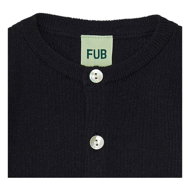 Fine Merino Wool Cardigan | Azul Marino- Imagen del producto n°1