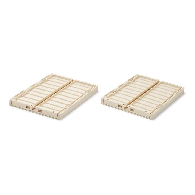 Weston Collapsible Crates - Set of 2 | Nude