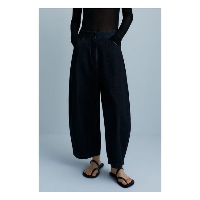 Pantalon Curved Coton Bio Noir