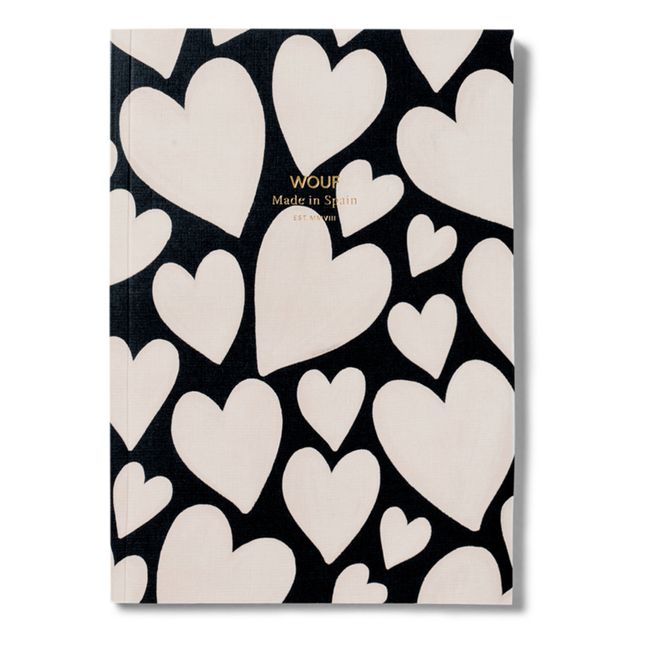 Taccuino in formato: A5, modello: Black Love