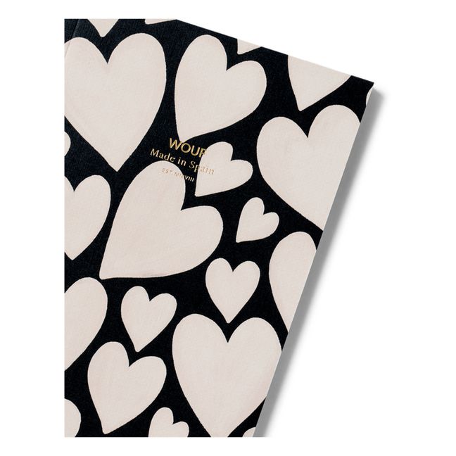 Taccuino in formato: A5, modello: Black Love