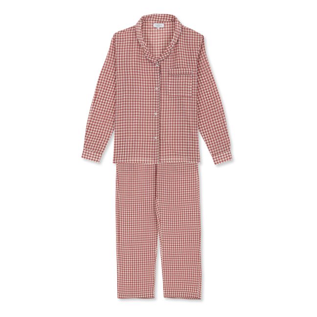 Mousson Checked Pyjamas Rojo