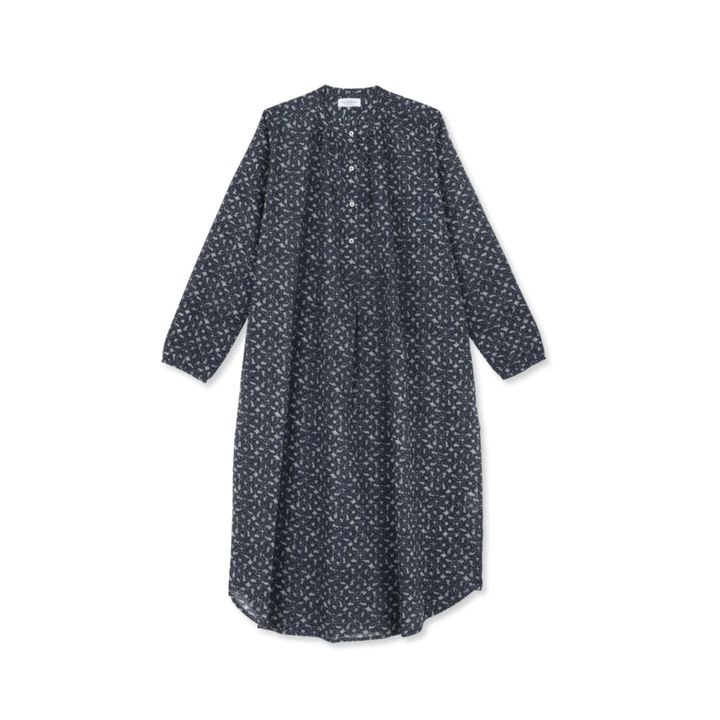 Marge Long Print Nightgown | Azul Marino- Imagen del producto n°0