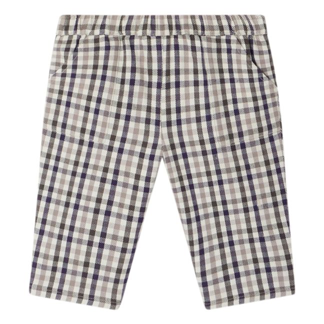 Thursday Checkered Pants | Navy blue