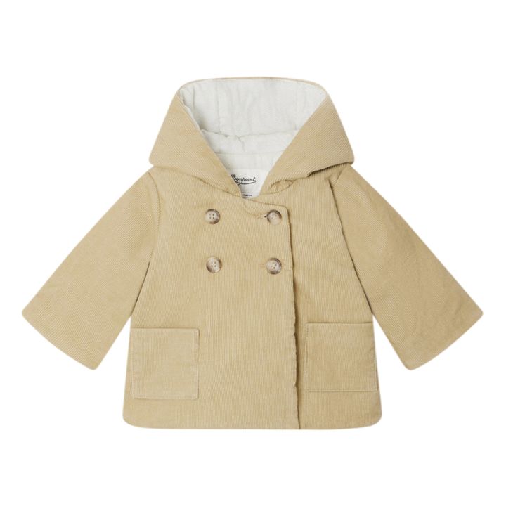 Bonpoint - Misha Corduroy Coat - Beige | Smallable