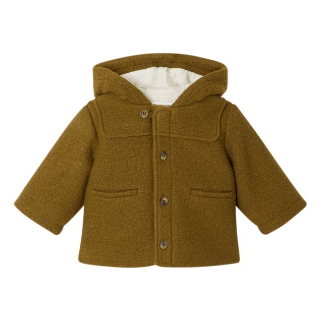 Timo Boiled Wool Coat Camel