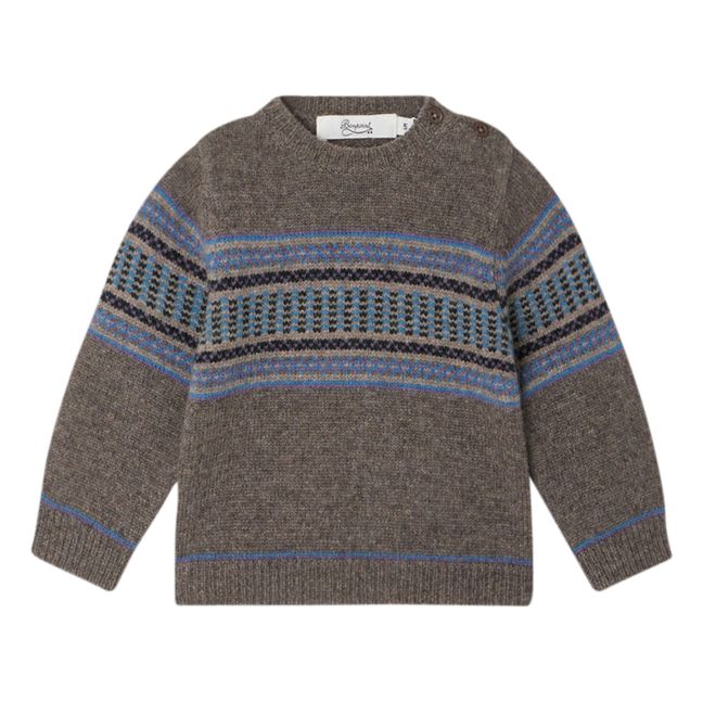 Bassiano Jacquard Jumper | Gris Jaspeado