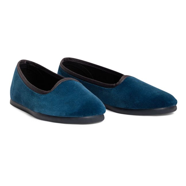 Chaussons Velours Tenise Azul Pato