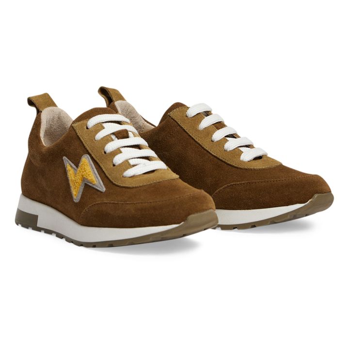 Zapatillas con cordones de ante Blueberry | Camel- Imagen del producto n°0
