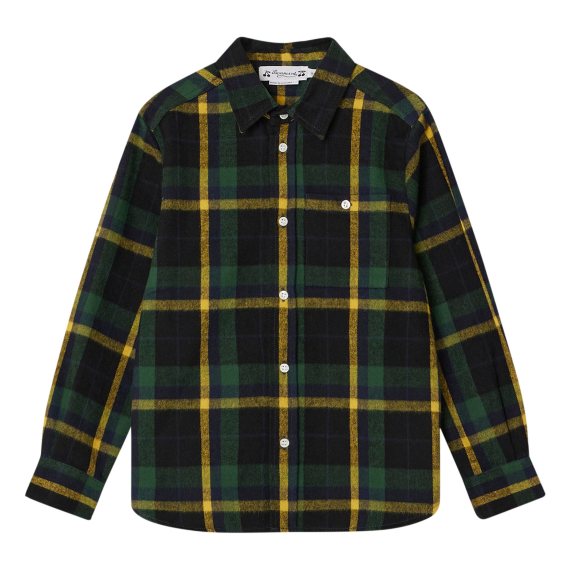 Baptiste Checked Shirt | Midnight blue- Product image n°0
