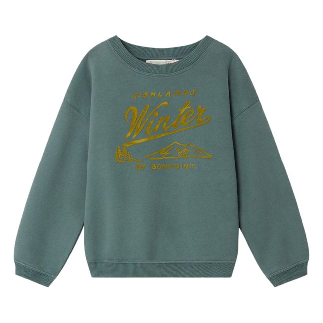 Tonino Winter Sweatshirt | Grün-grau