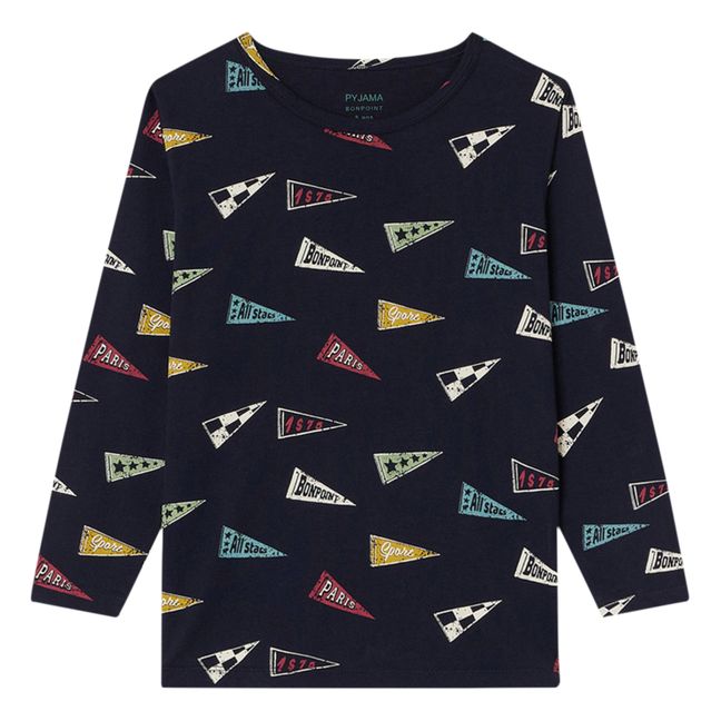 Jersey Planet Pyjama Set | Navy