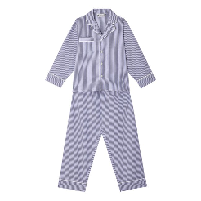 Dormeur Shirt and Trouser Pyjama Set Navy blue