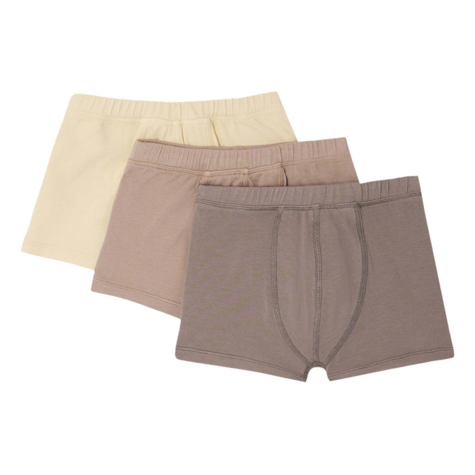 Set of 3 Acal Underpants | Taupe brown- Product image n°0