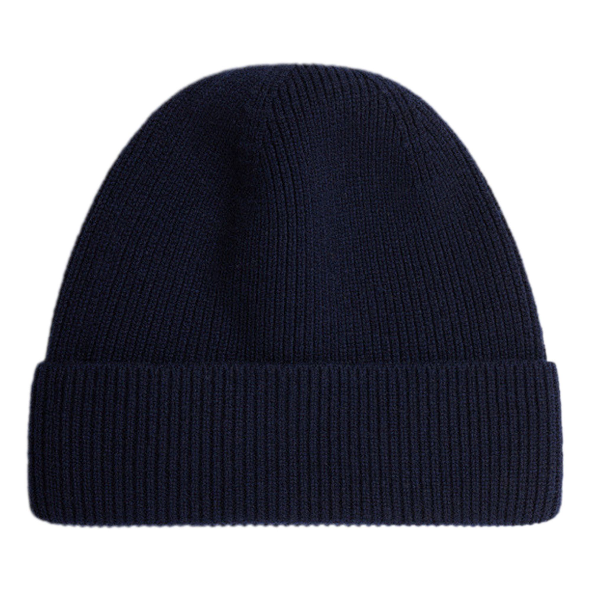 Benny Cashmere Beanie | Navy blue- Product image n°0
