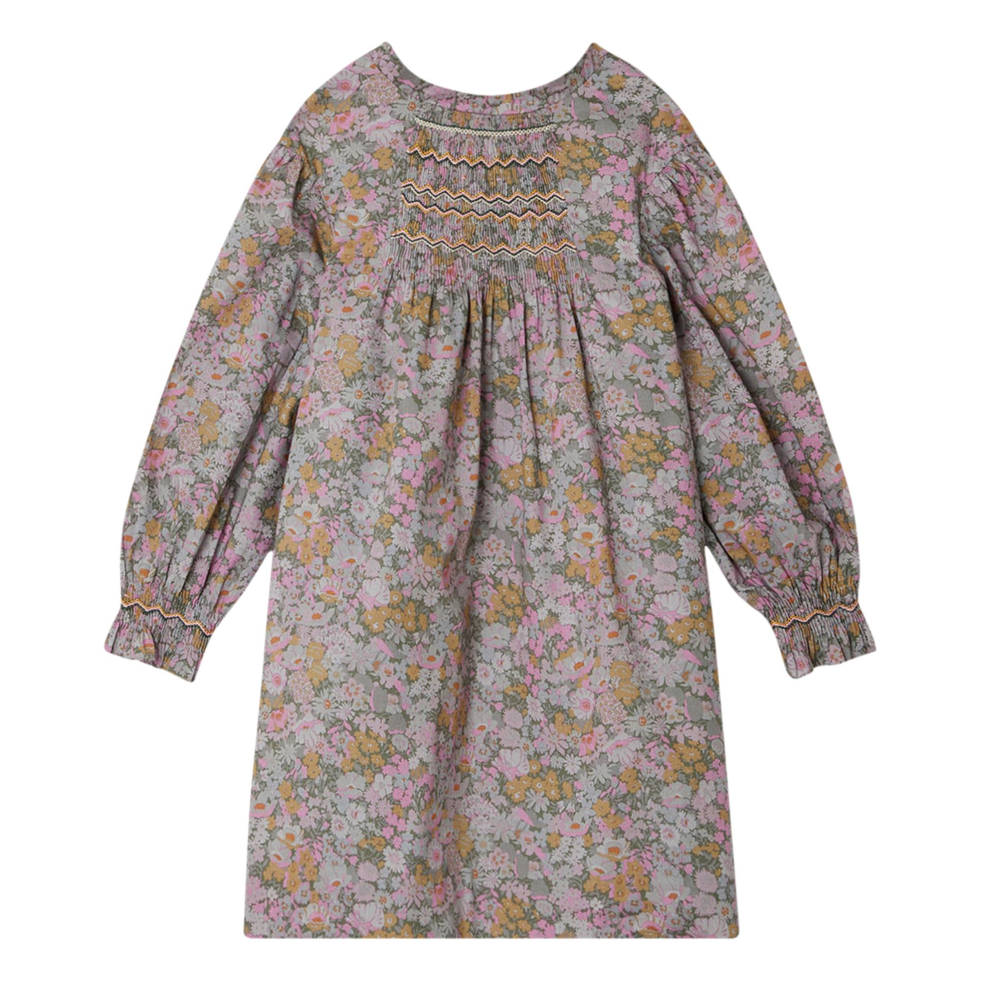 Robe Smockée Liberty Exclusif Divine Mauve Bonpoint Fashion Children