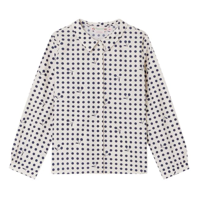 Bessie Peas and Cherries Blouse | Ecru