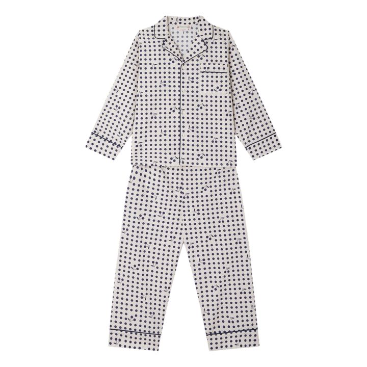 Bonpoint - Dormeur Shirt + Pants Pyjama Set with Dots and Cherries ...