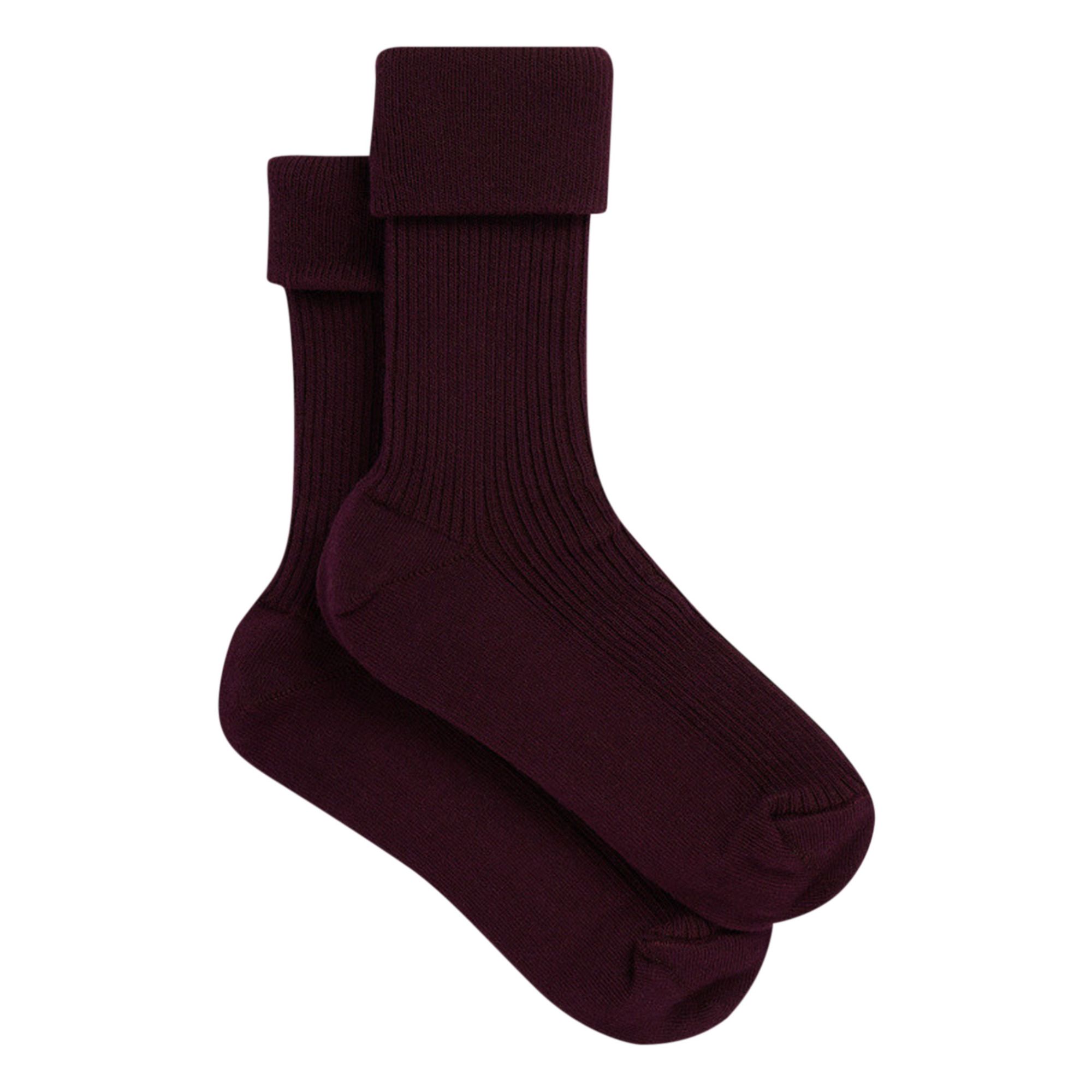 Thorild Ribbed Socks | Purple- Product image n°0