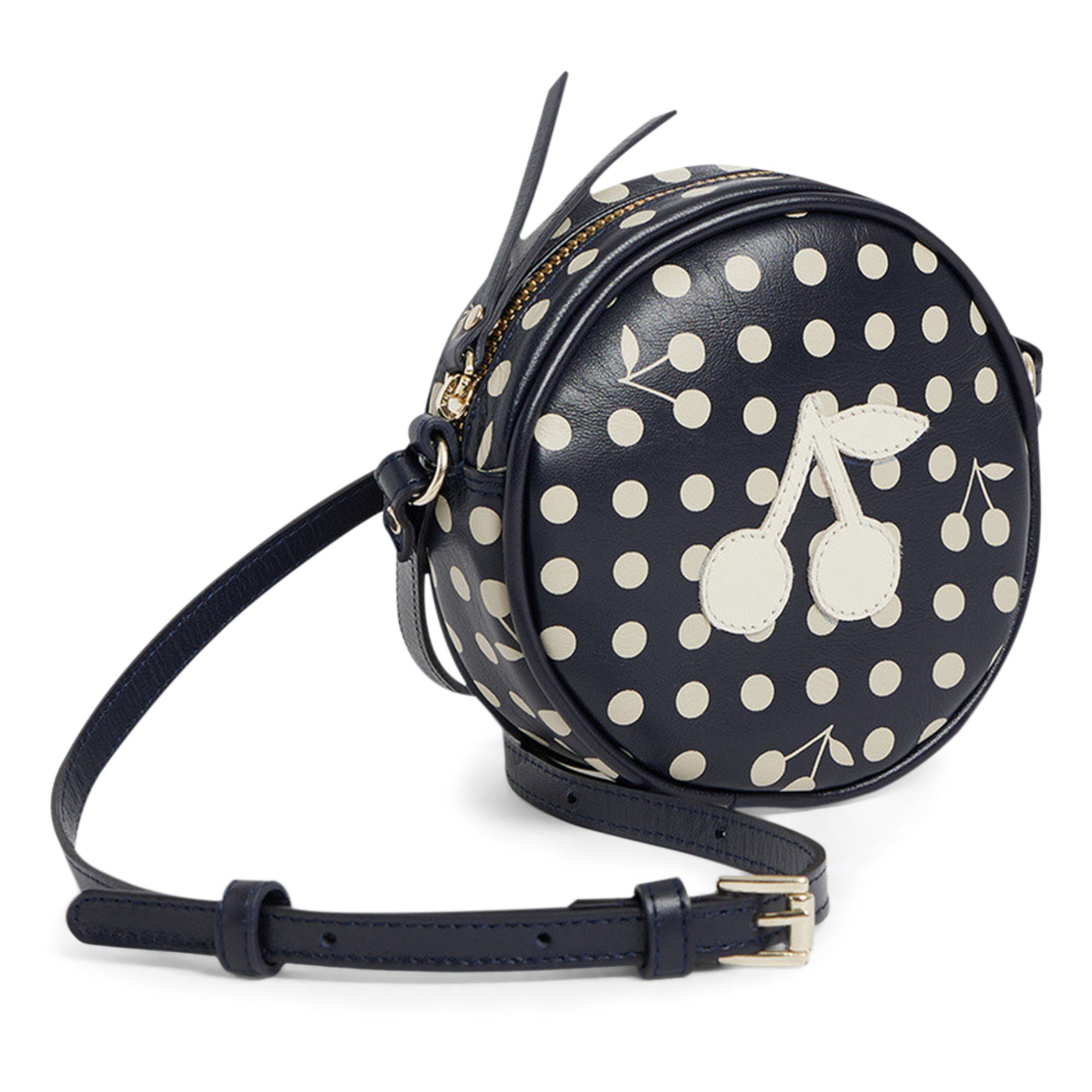Gommette Dotted Leather Bag | Azul Marino- Imagen del producto n°0