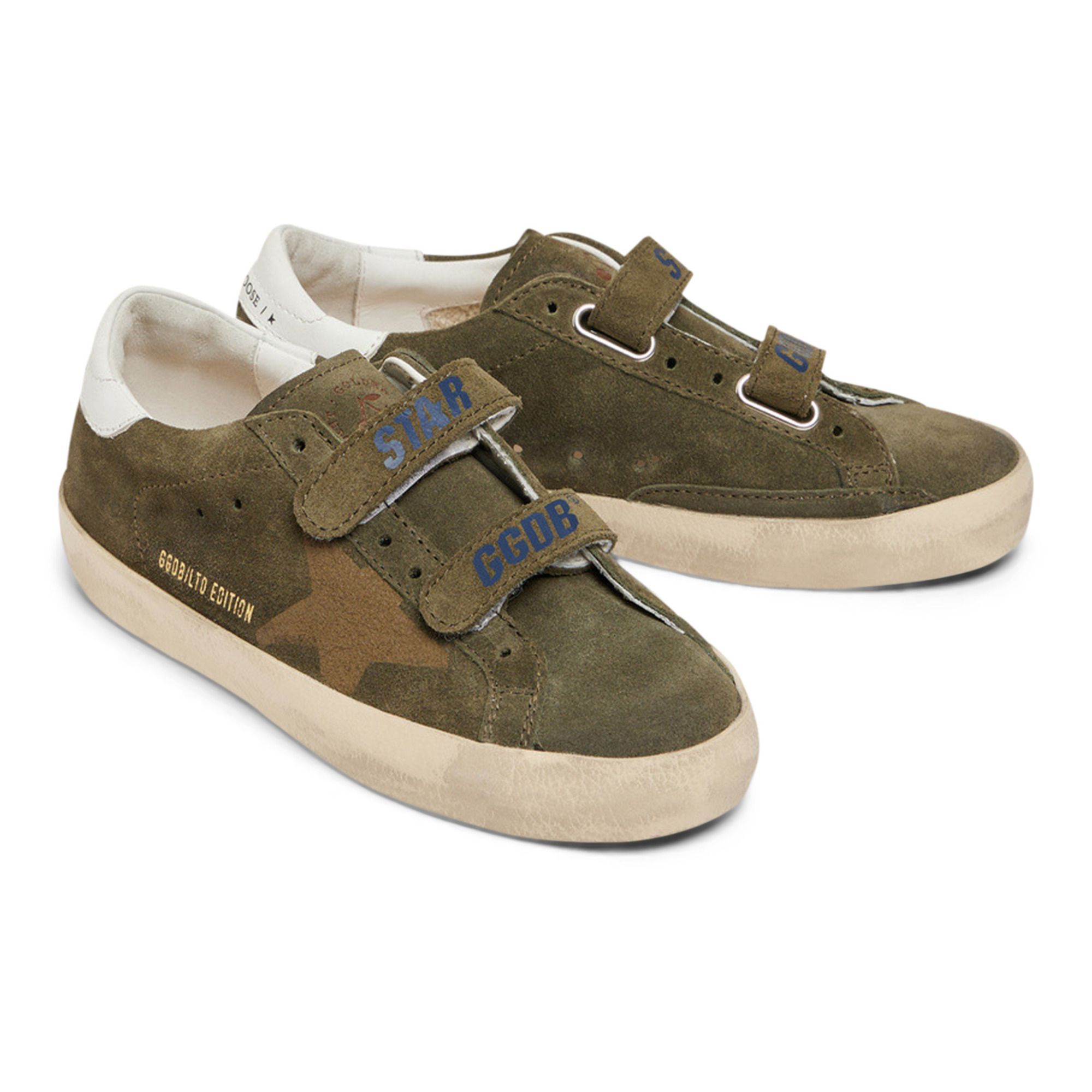 Velcro Sneakers - Bonpoint x Golden Goose | Verde militare- Immagine del prodotto n°0