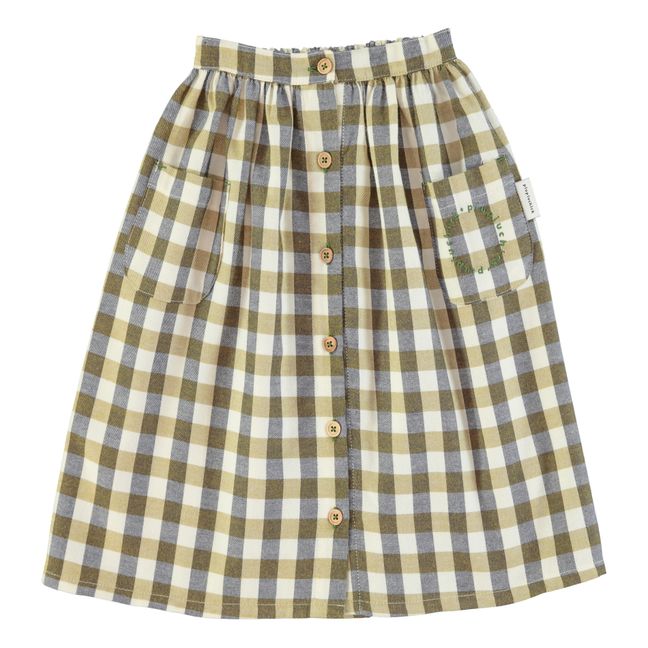 Long Pocket Skirt Brown