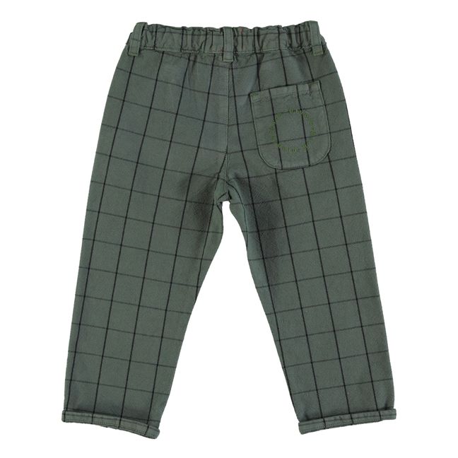 Pantalon Carreaux | Vert
