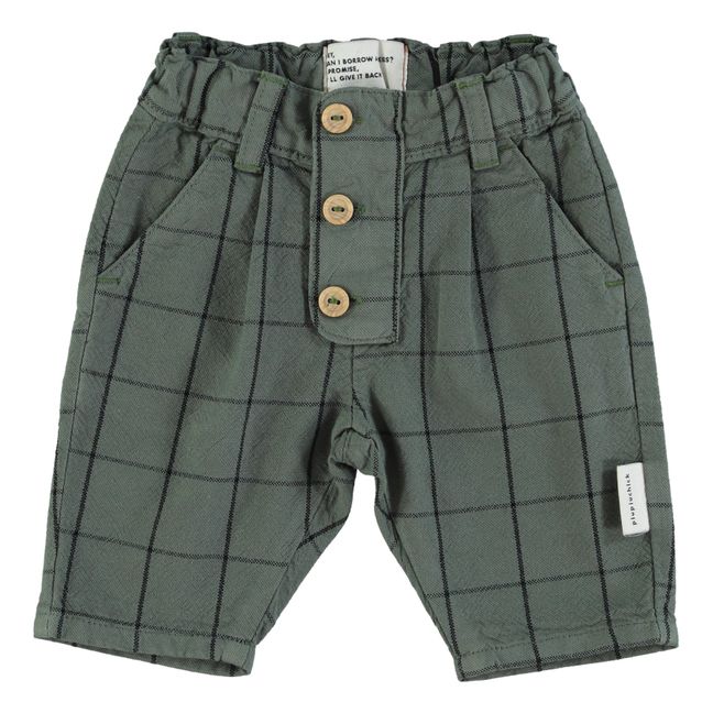 Pantalon Carreaux | Vert