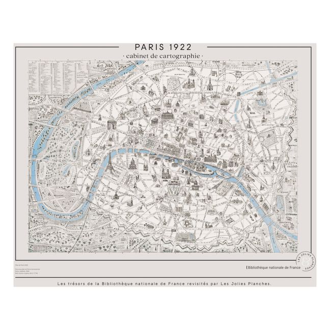 Planche Plan de Paris monumental, 1922