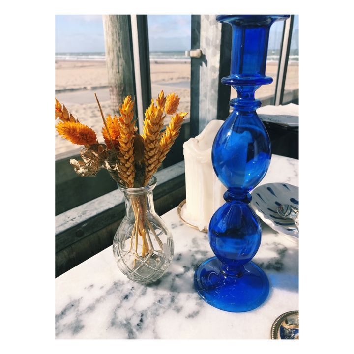 Kerzenhalter Harbor aus Glas | Blau- Produktbild Nr. 2