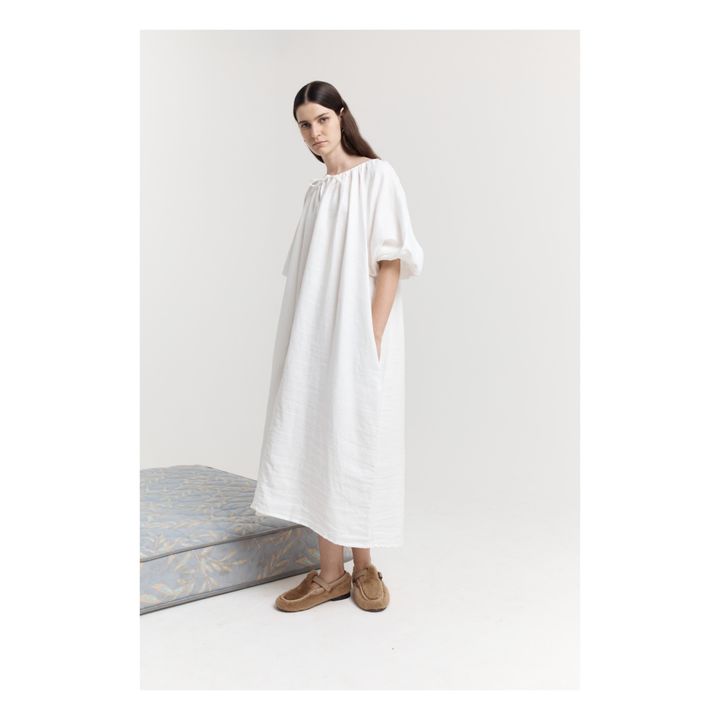 The Blousy Linen Dress Blanco- Imagen del producto n°3