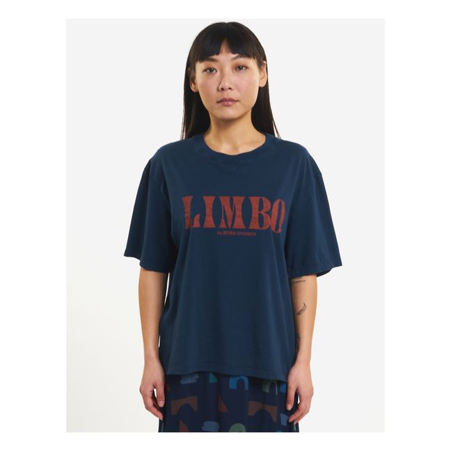 Limbo Organic Cotton Oversize T-shirt - Women’s Collection - Blu notte