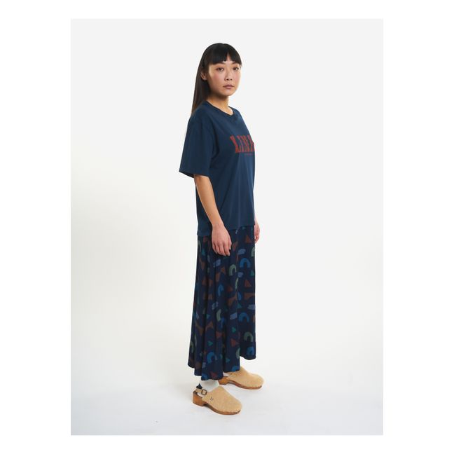 Limbo Organic Cotton Oversize T-shirt - Women’s Collection  | Midnight blue