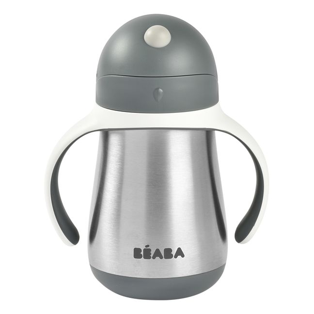 Stainless Steel Sippy Bottle - 250 ml | Charcoal grey