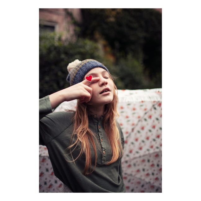 Striped Beanie | Azul Marino