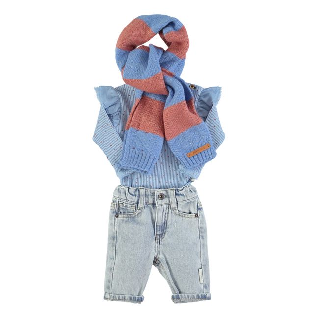 Striped Scarf | Coral