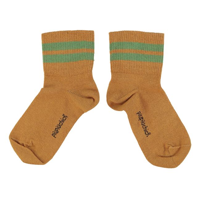 Striped Socks | Camel