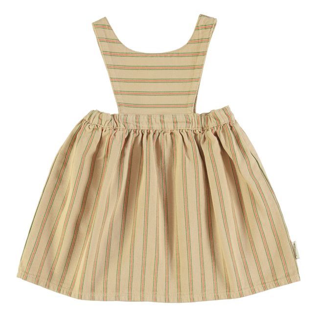 Striped Short Sleeve Dress Amarillo