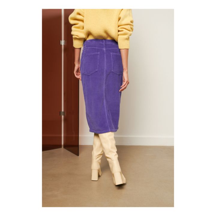 Leila Corduroy Skirt Violeta- Imagen del producto n°3