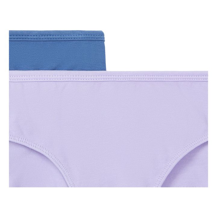 Organic Cotton Briefs - Set of 2 Storm Blue- Product image n°1
