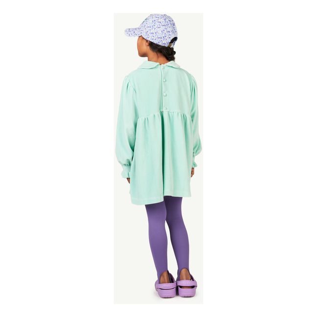 Mouse Velour Dress Turquoise