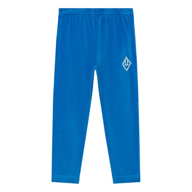 Chameleon Velvet Leggings | Blue