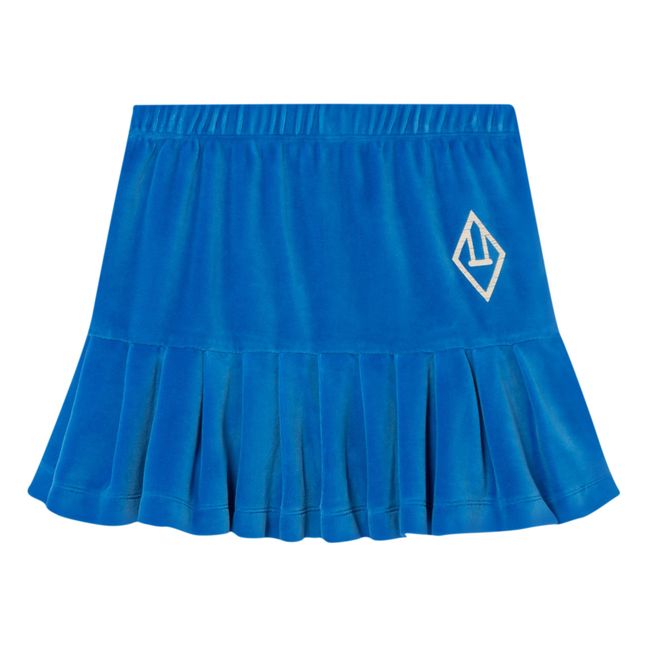 Bird Velvet Skirt | Azul