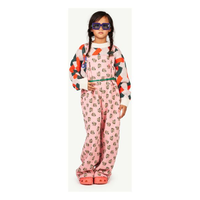 Mule Patterned Overalls Pink
