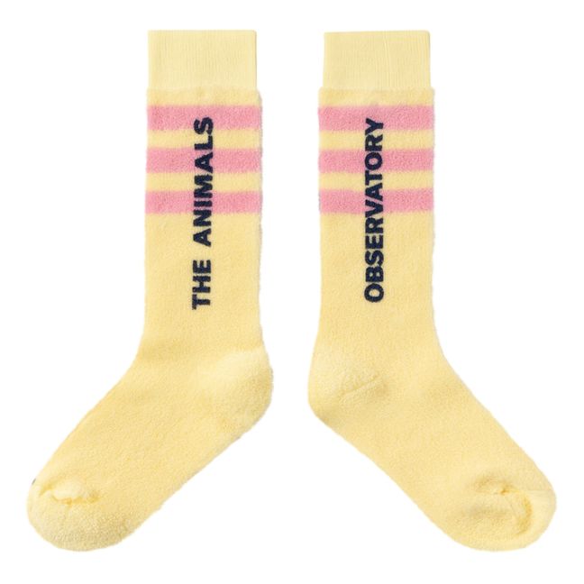 Skunk Terry Cloth Socks | Yellow